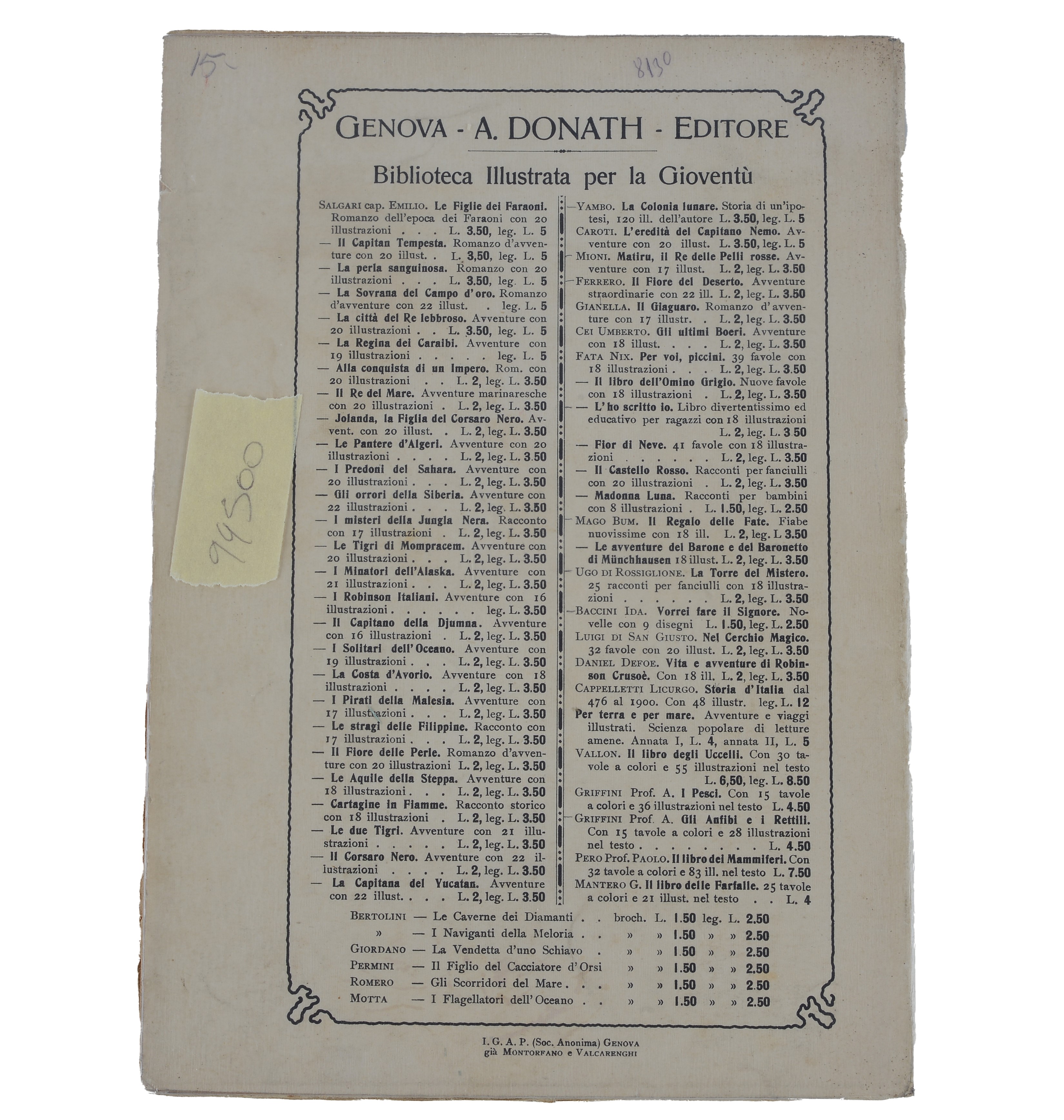 Alla conquista di un Impero di Emilio Salgari