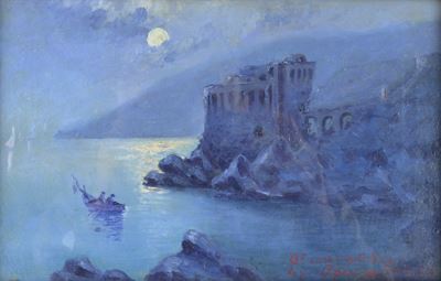 Anonimo, Notturno, olio su tela