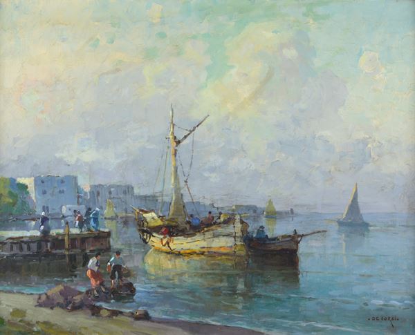 Nicolas De Corsi - Barche in porto