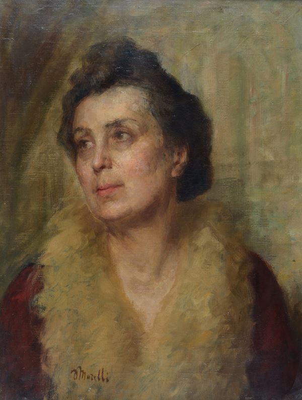 Attr. a Domenico Morelli - Ritratto di signora