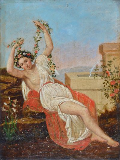 Anonimo, Allegoria della primavera, olio su tela