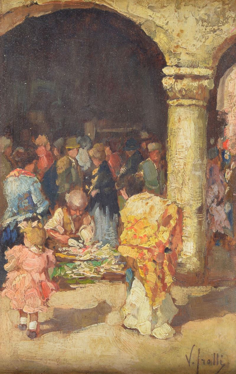 Mercato sotto i portici