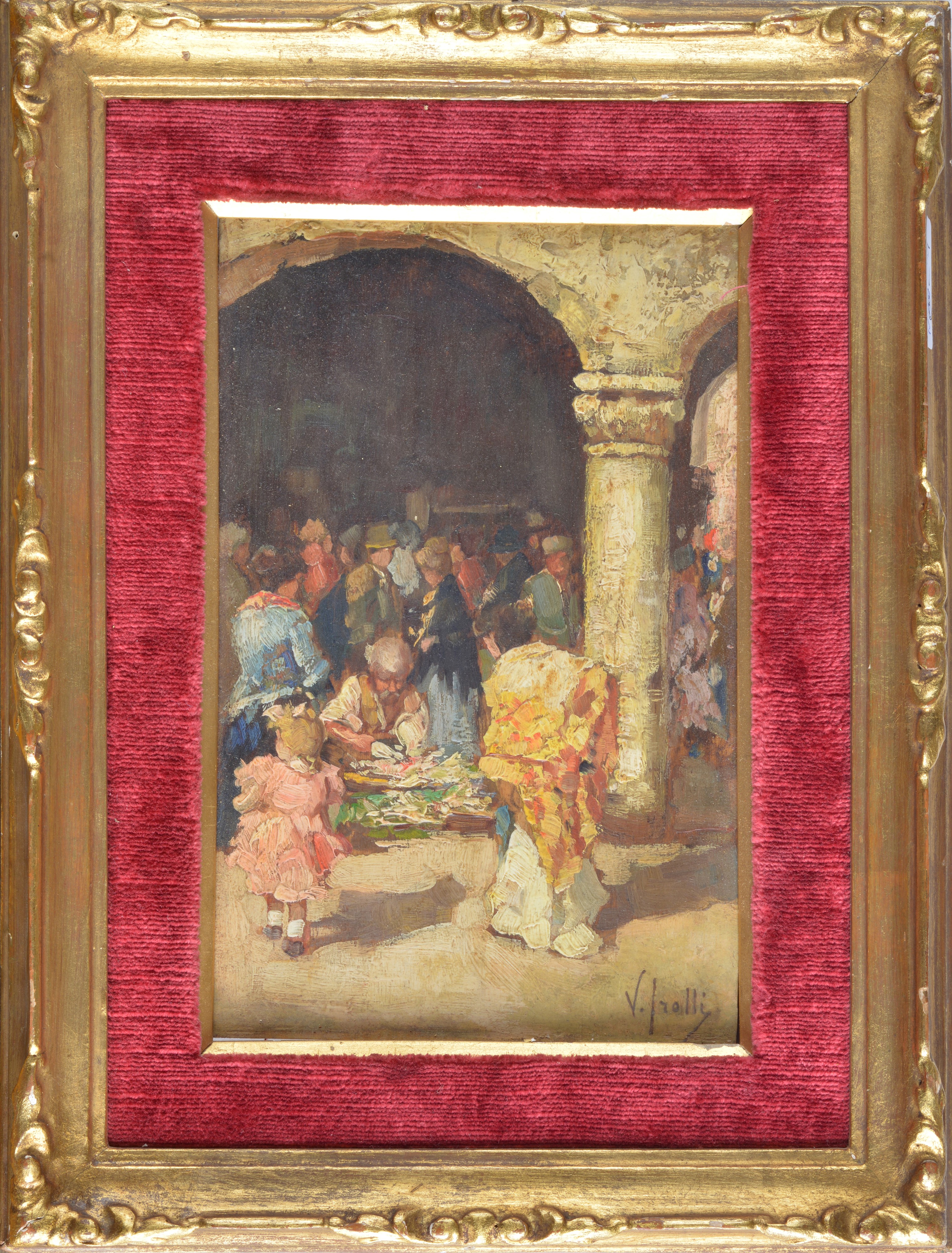 Mercato sotto i portici