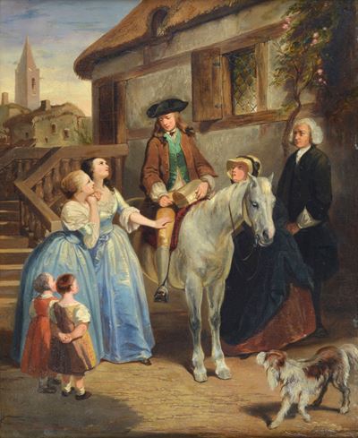 La partenza, olio su tela, 1838