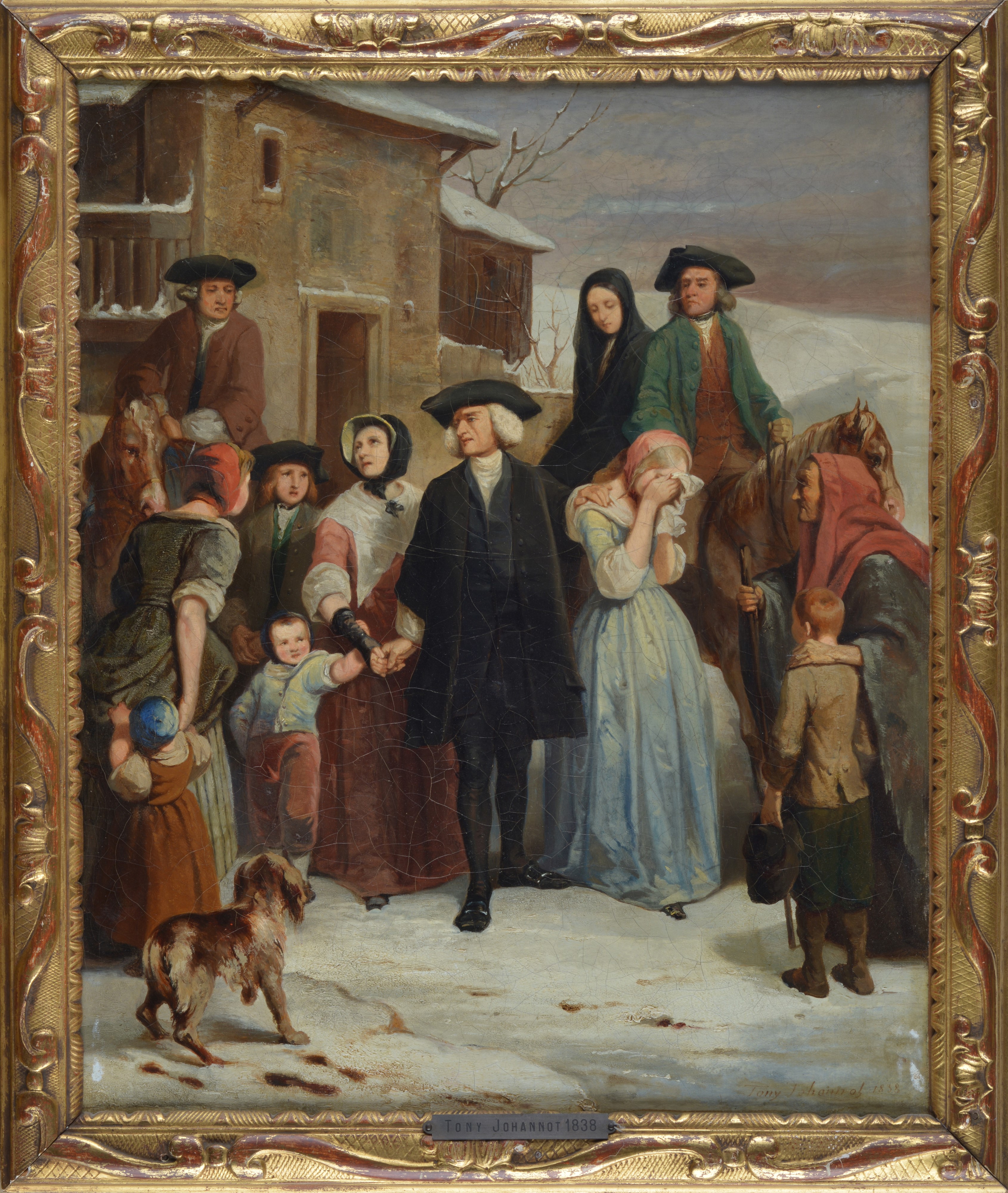 Tony Johannot - L'addio, olio su tela, 1838