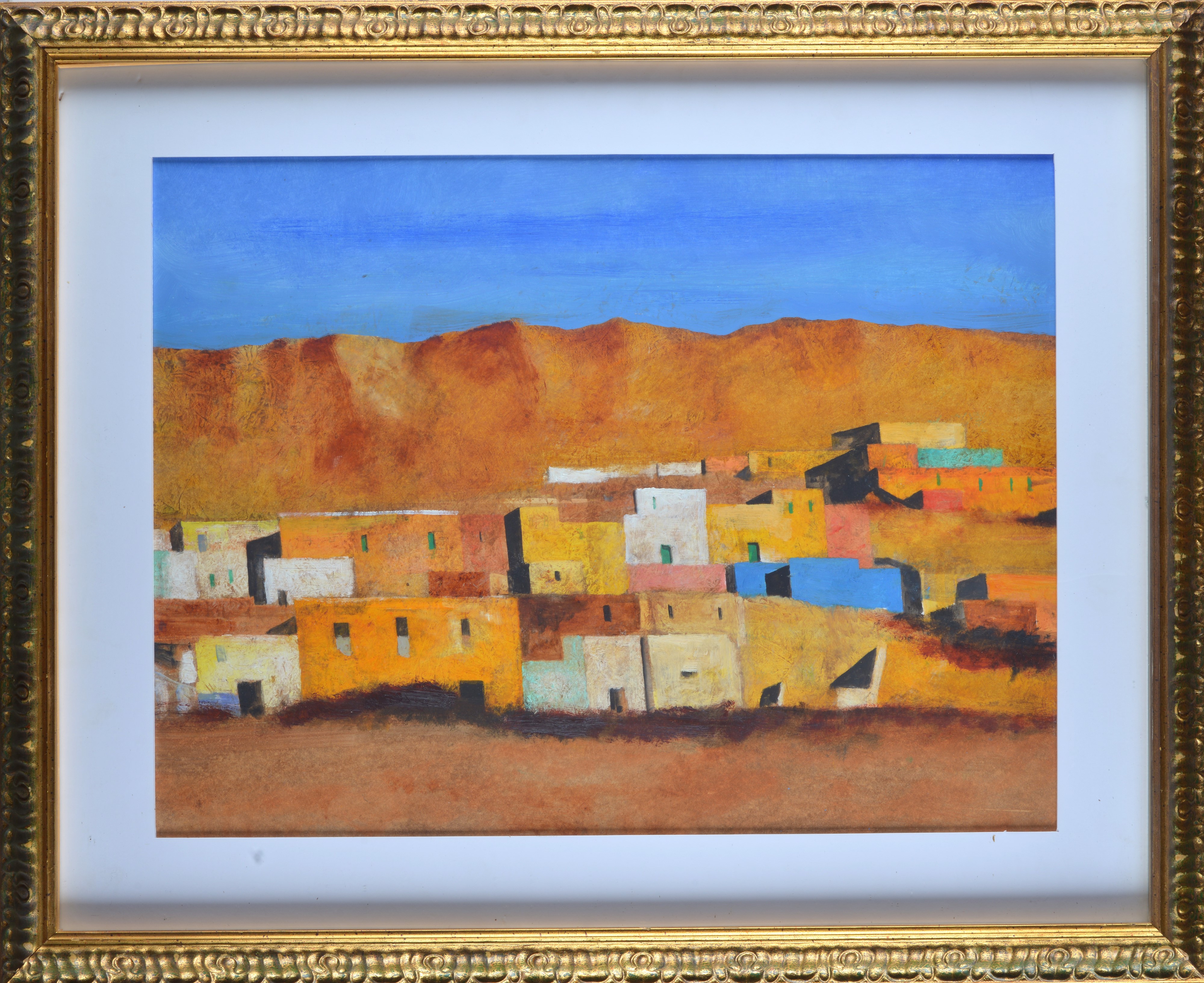 Salvatore Magazzini - Tunisi, acrilico su cartoncino, cm. 50x65